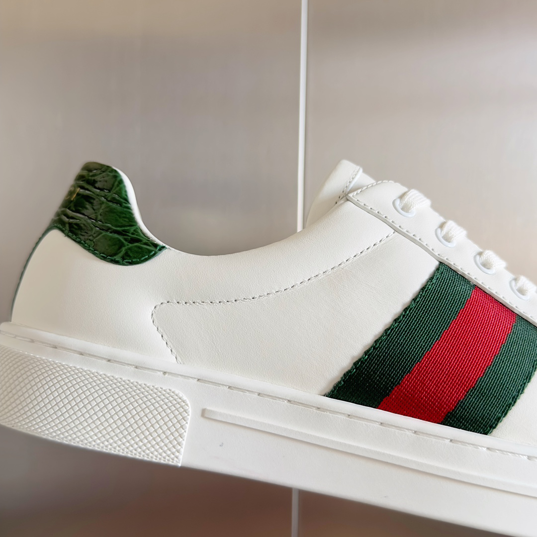 Gucci Ace Leather Sneakers White