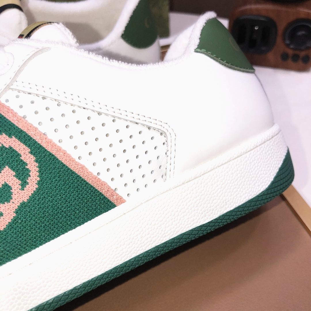 Gucci GG Low-Top Sneakers White Green