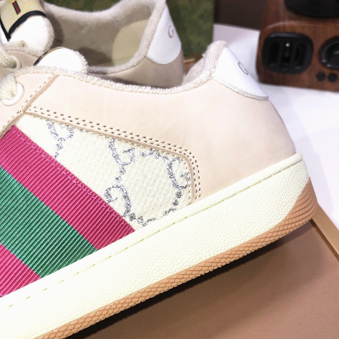 Gucci Web Stripe Sneaker Beige