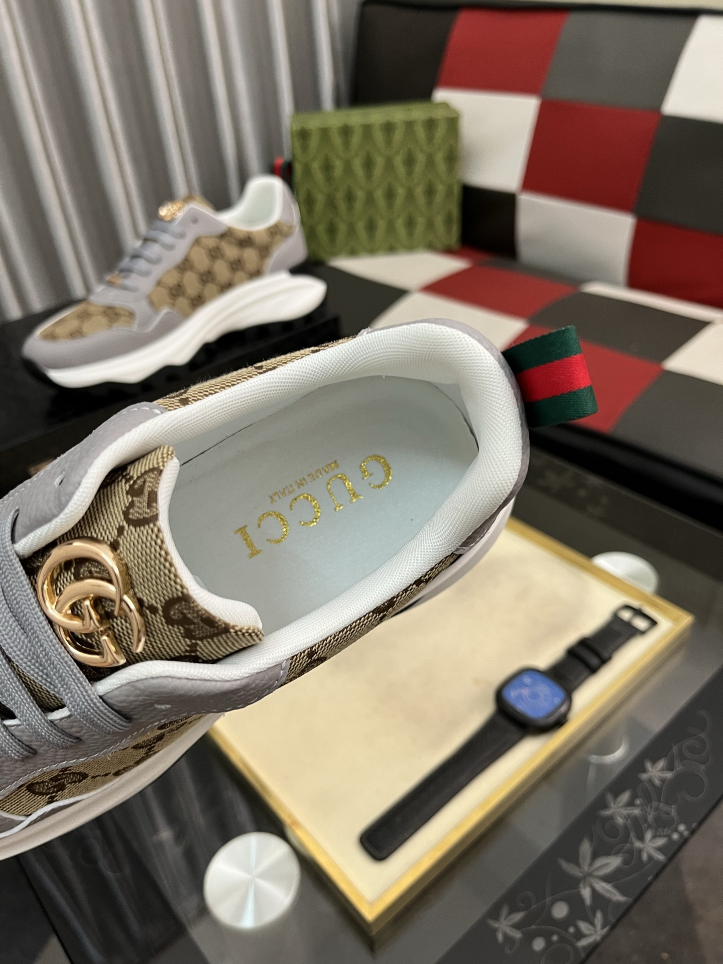 Gucci GG Canvas Chunky Sneakers Beige