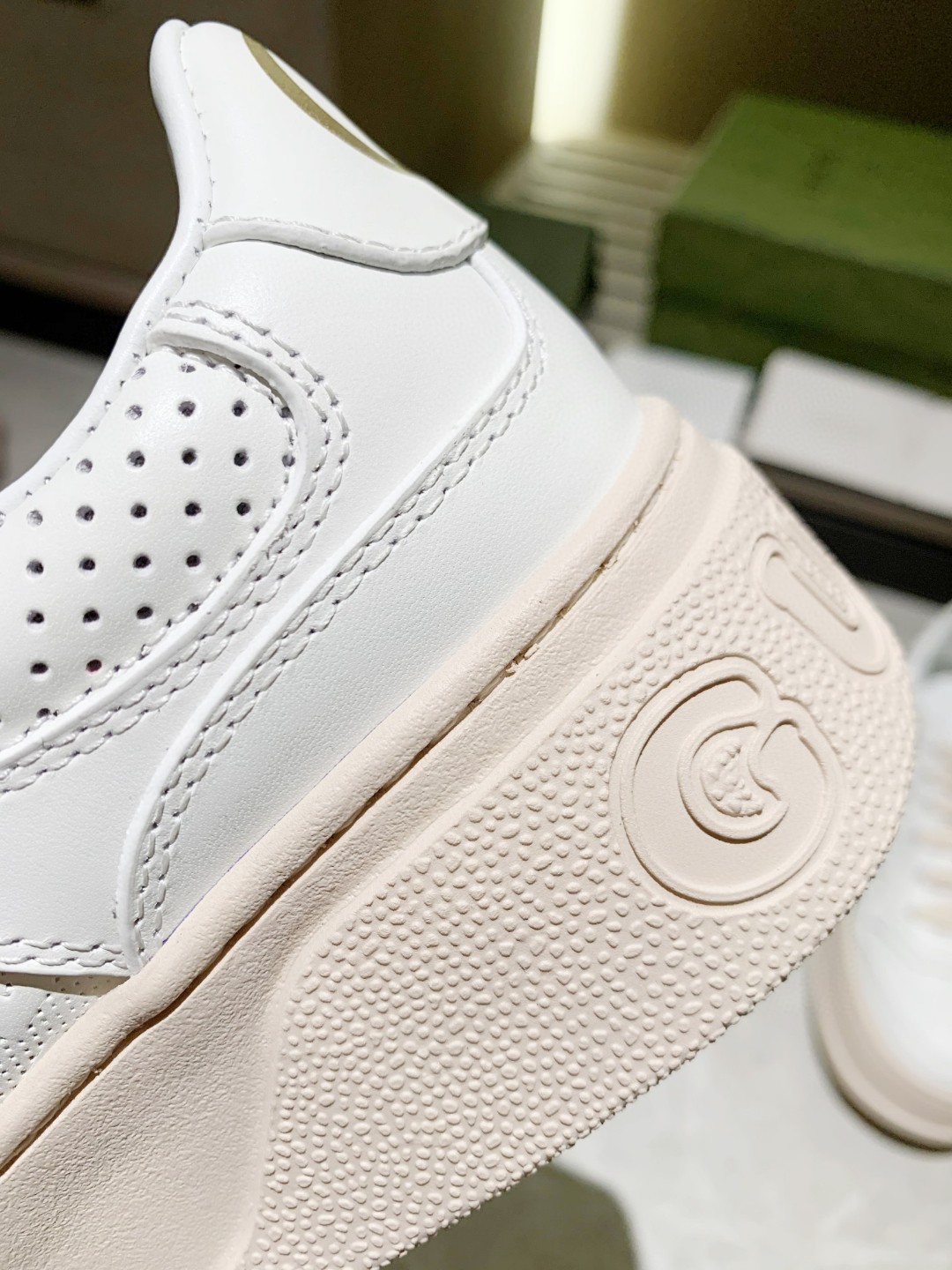 Gucci GG Platform Sneakers White