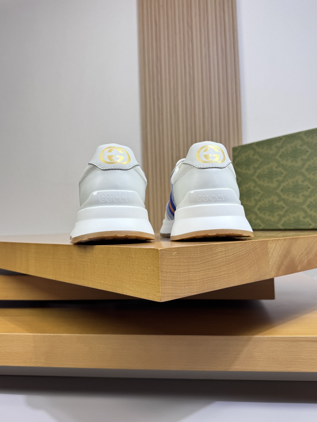 Gucci Monogram Low-Top Sneakers Blue
