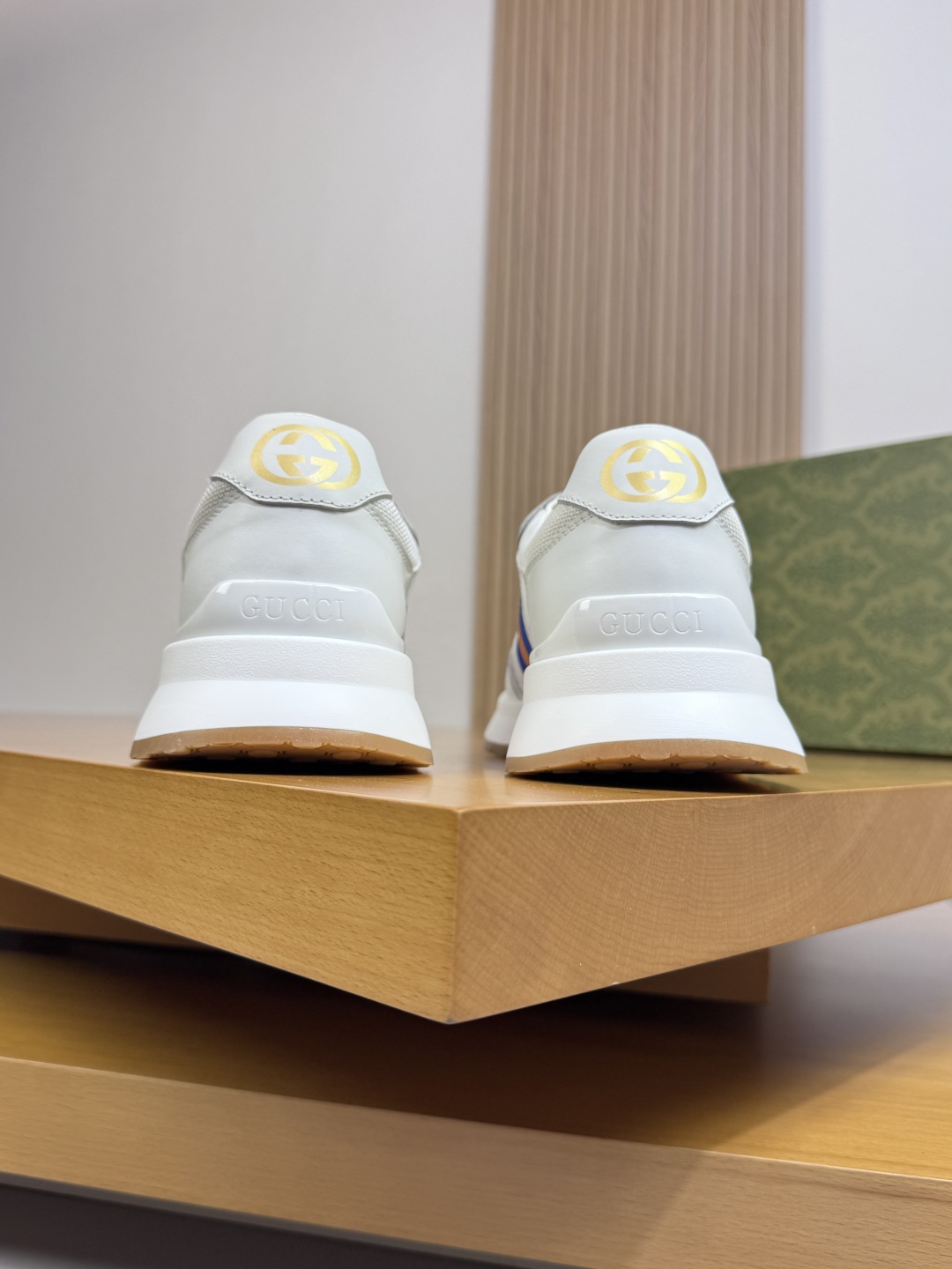 Gucci Web Stripe Sneakers White