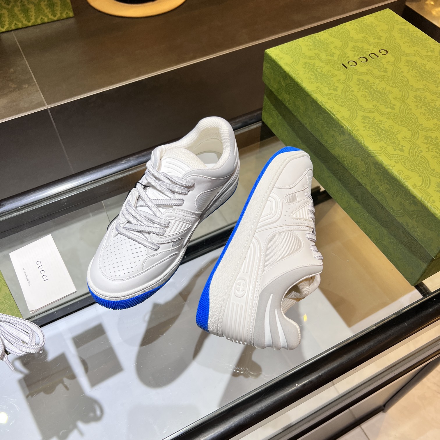 Gucci Low-Top Sneakers White/Blue