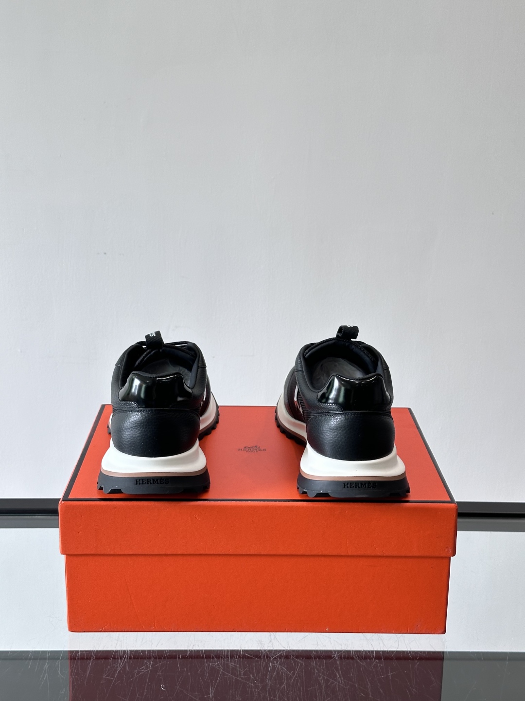 Hermes Hugo Platform Sneakers Black