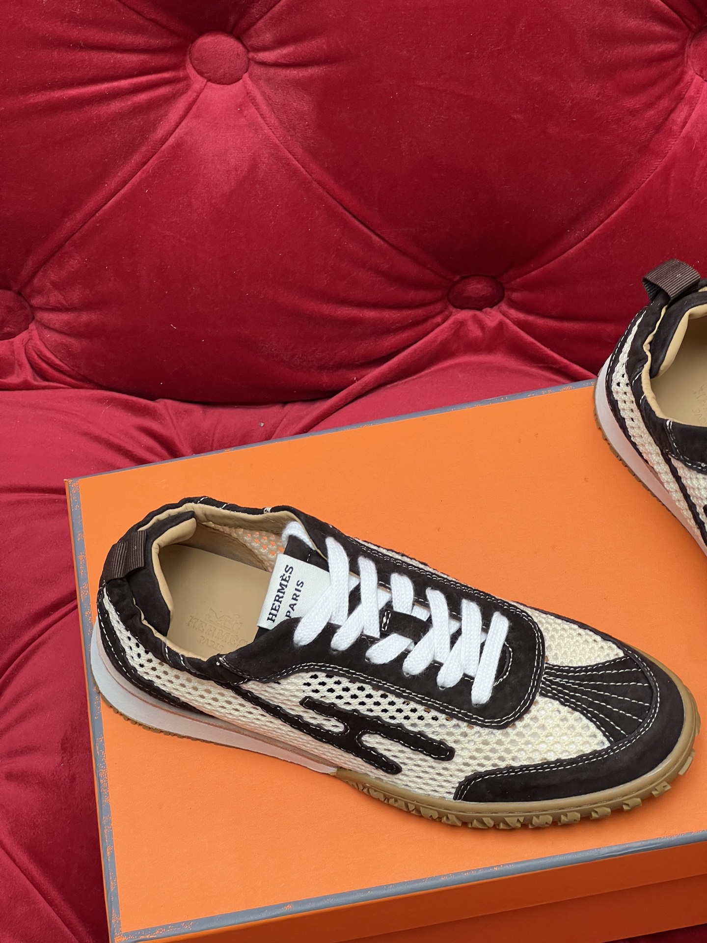 Hermes Jet Suede Sneakers Black