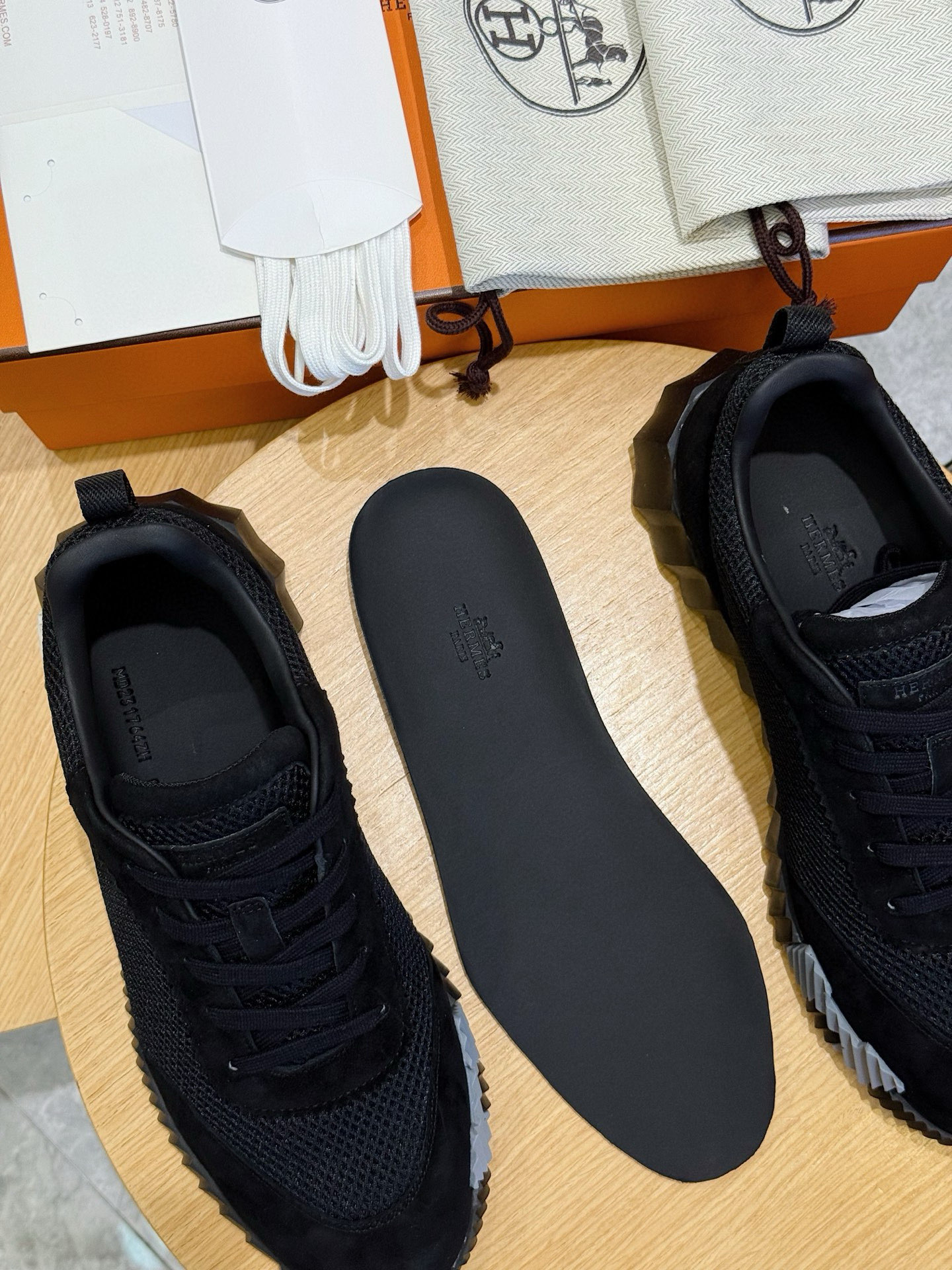 Hermes Bouncing Mesh Sneakers Black