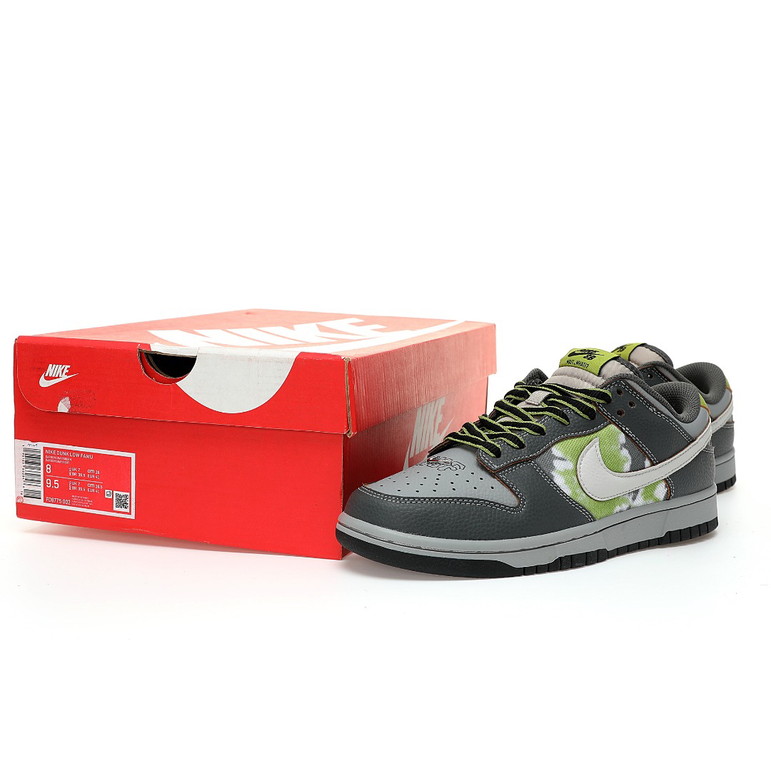 Nike SB Dunk Low HUF City Pack Sneakers Dark Grey Green