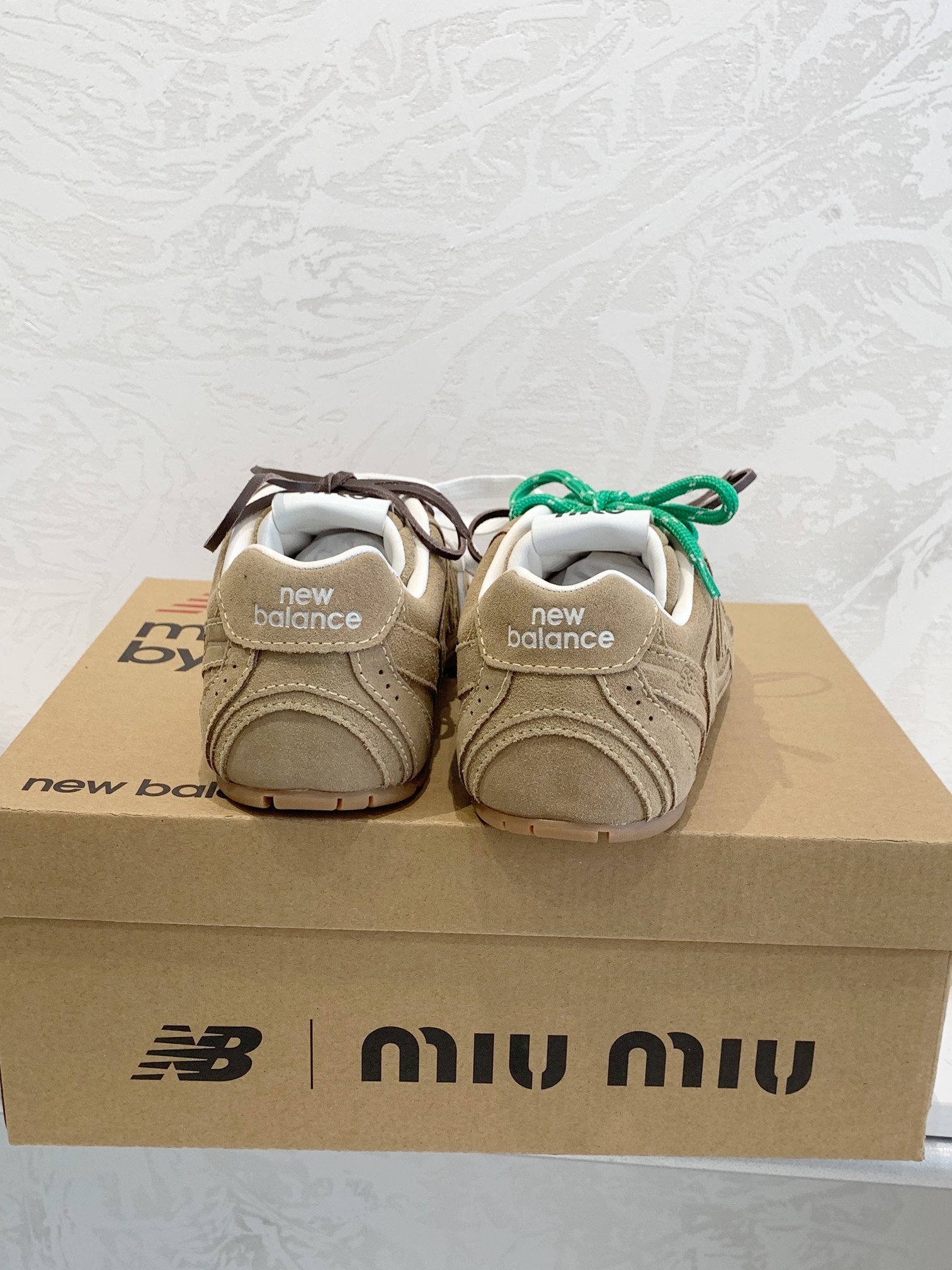 Miu Miu x New Balance 530 Retro Sneakers Khaki