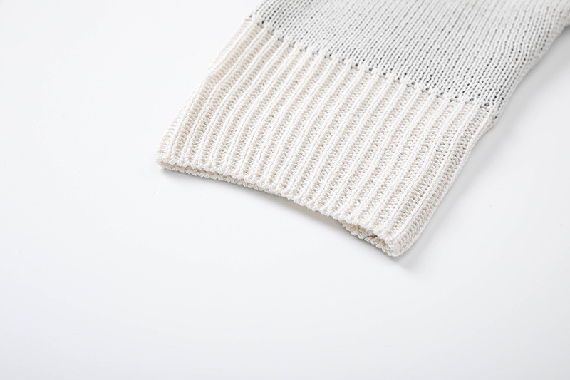 Stussy Logo Jacquard Knit Sweater White