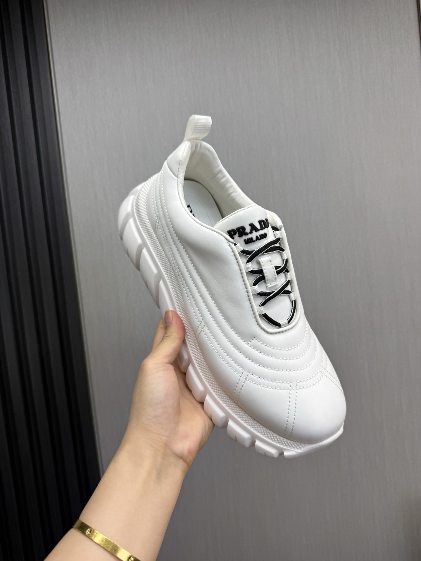 Prada Milano Chunky Sneakers White