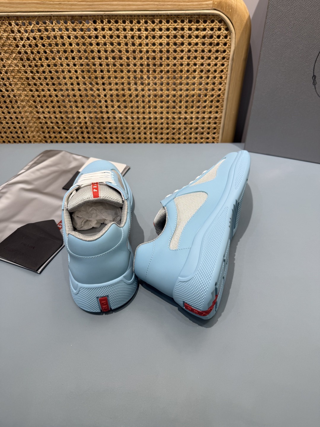 Prada Americas Cup Sneakers Blue