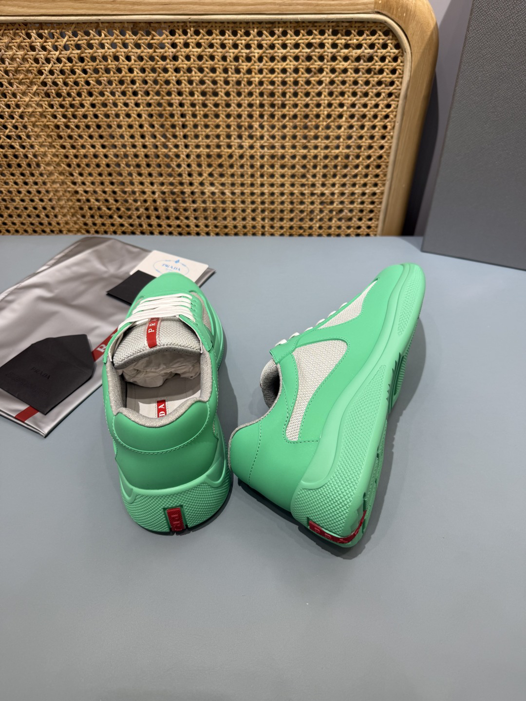 Prada Americas Cup Sneakers Mint Green