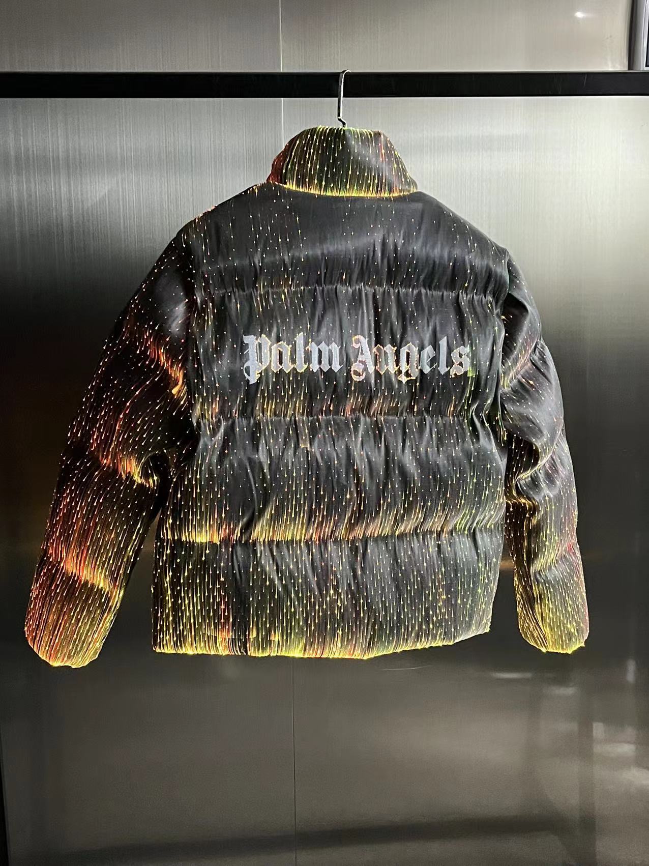 Moncler x Palm Angels Fiber Down Jacket Grey