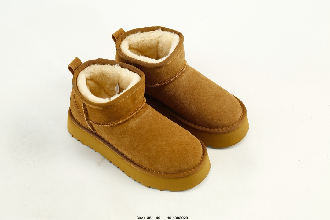 UGG Platform Mini Snow Boots Chestnut