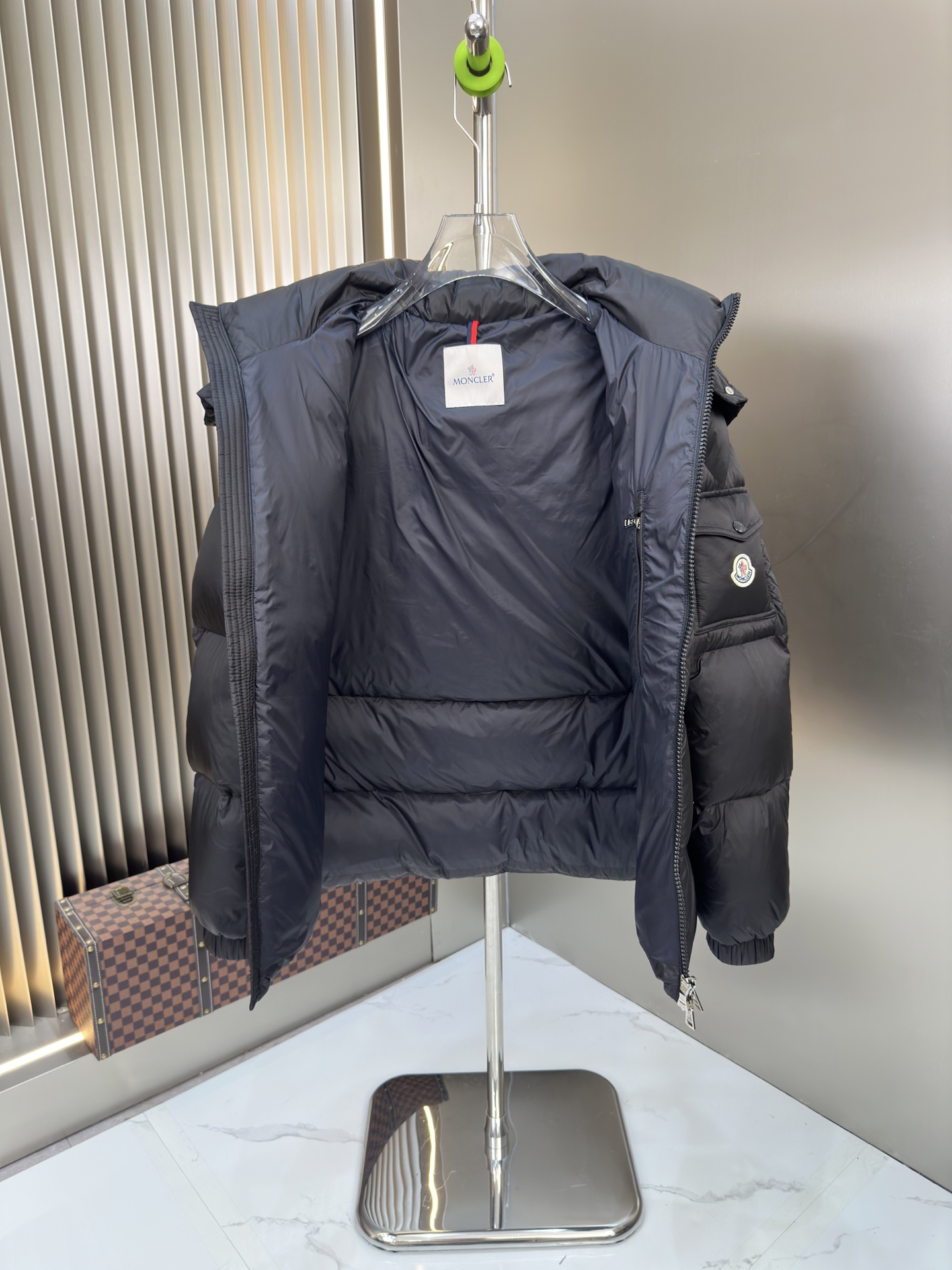 Moncler Hooded Down Puffer Jacket Multicolor