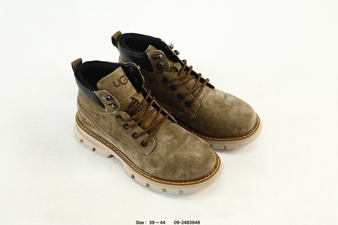 UGG Suede Platform Winter Boots Olive