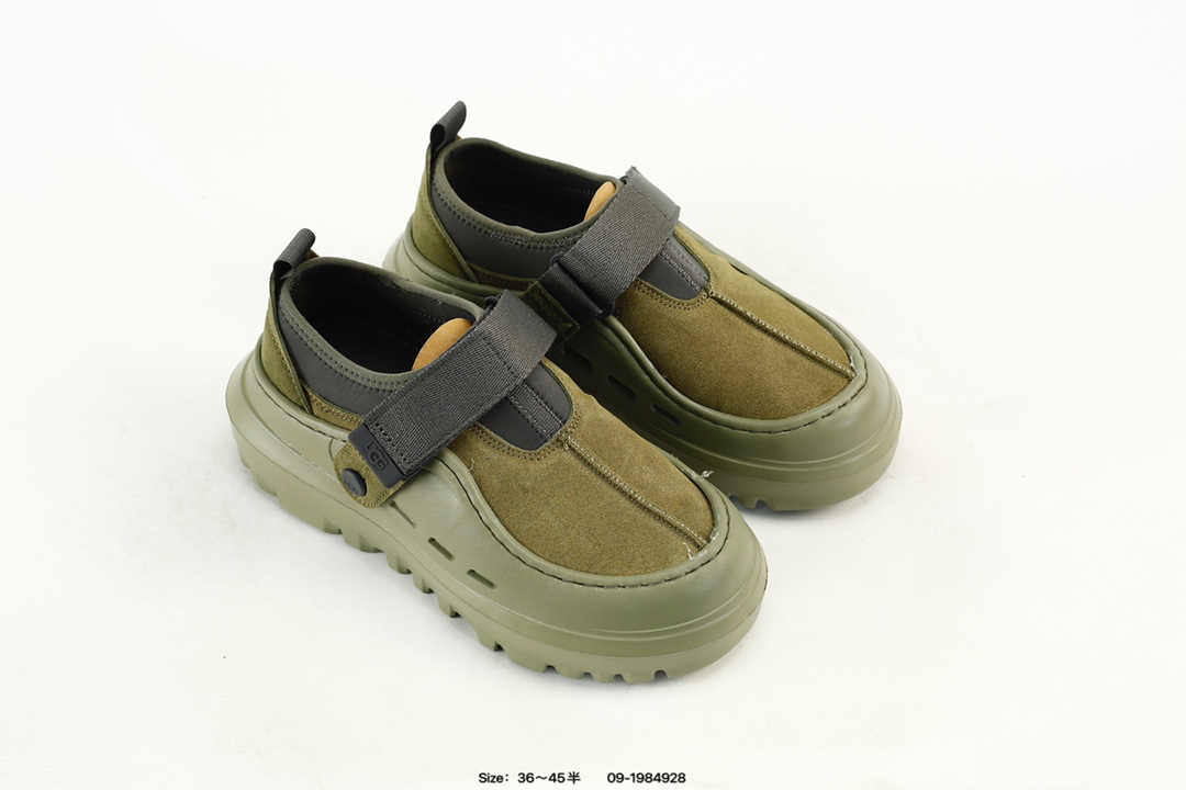 UGG Tasman Lowcut Platform Clog Olive Green