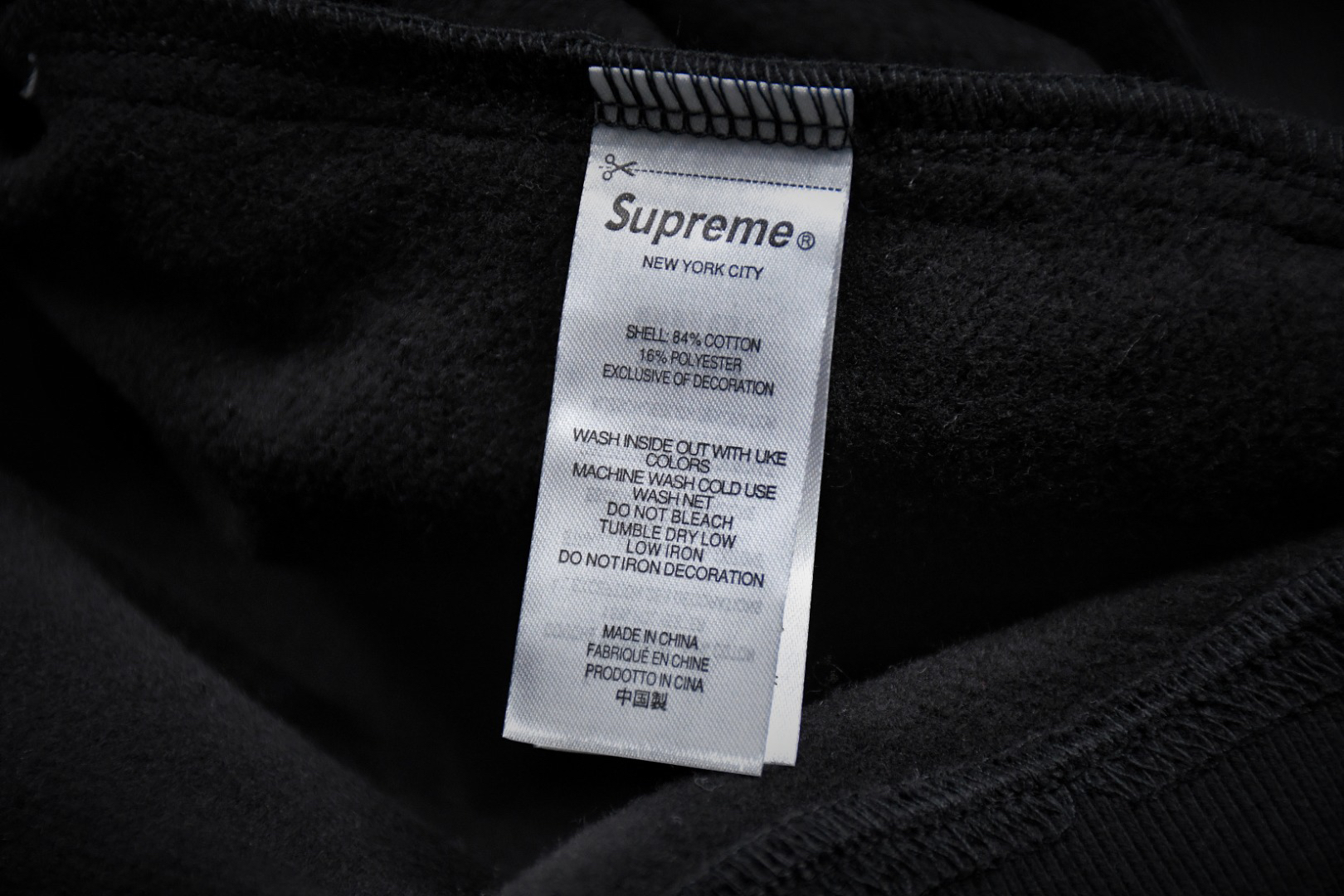 Supreme Milano Half-Zip Hoodie Black