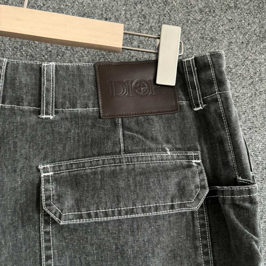 Dior FW2024 Cargo Workwear Pants Gray