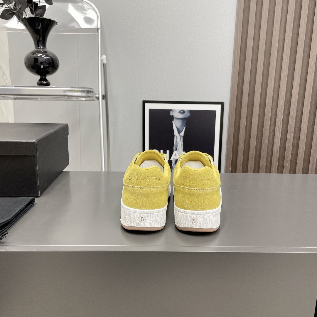 YSL Saint Laurent SL61 Low-Top Sneakers Yellow