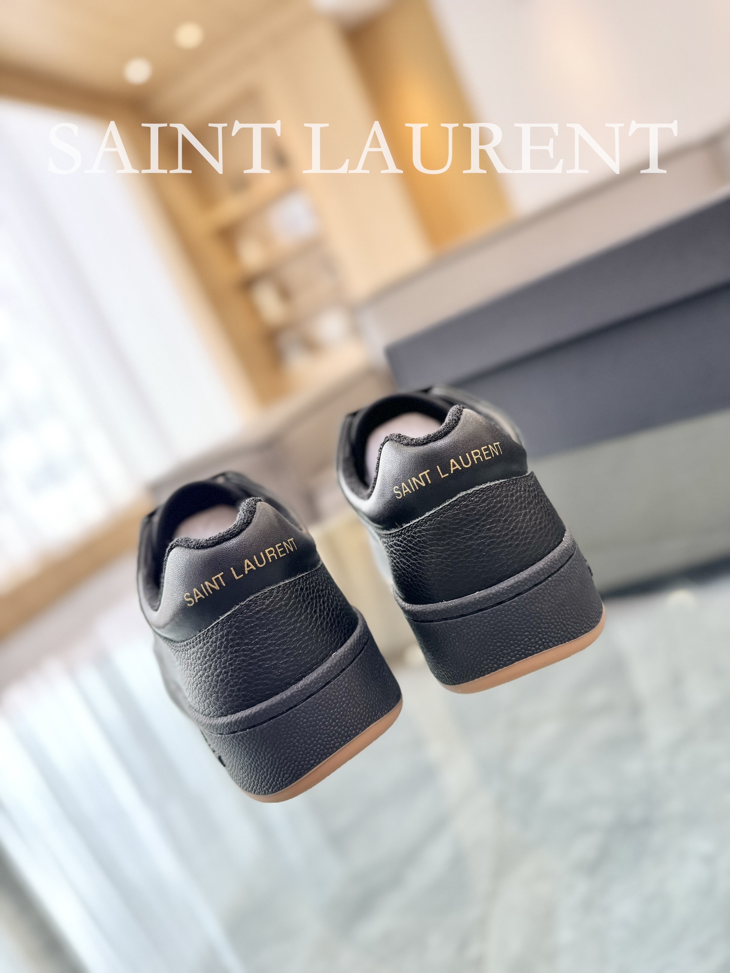 Saint Laurent SL61 Leather Sneakers Black