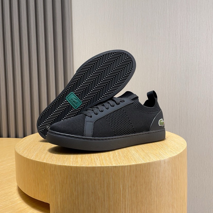 Lacoste Classic Knit Low-Top Sneakers Black