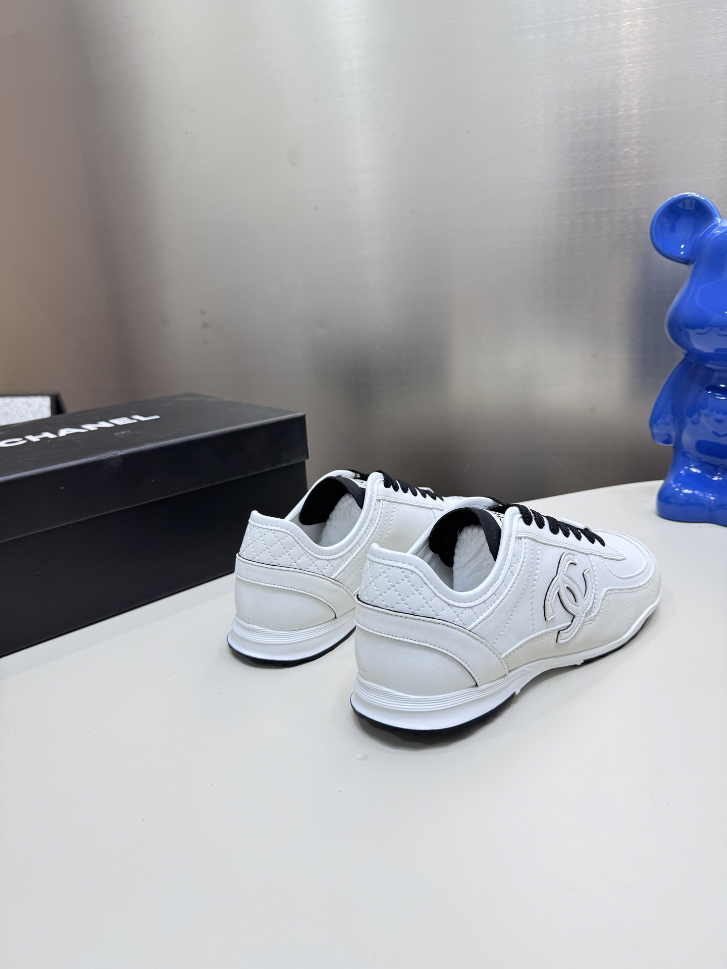 Chanel Platform Panda Sneakers White/Black