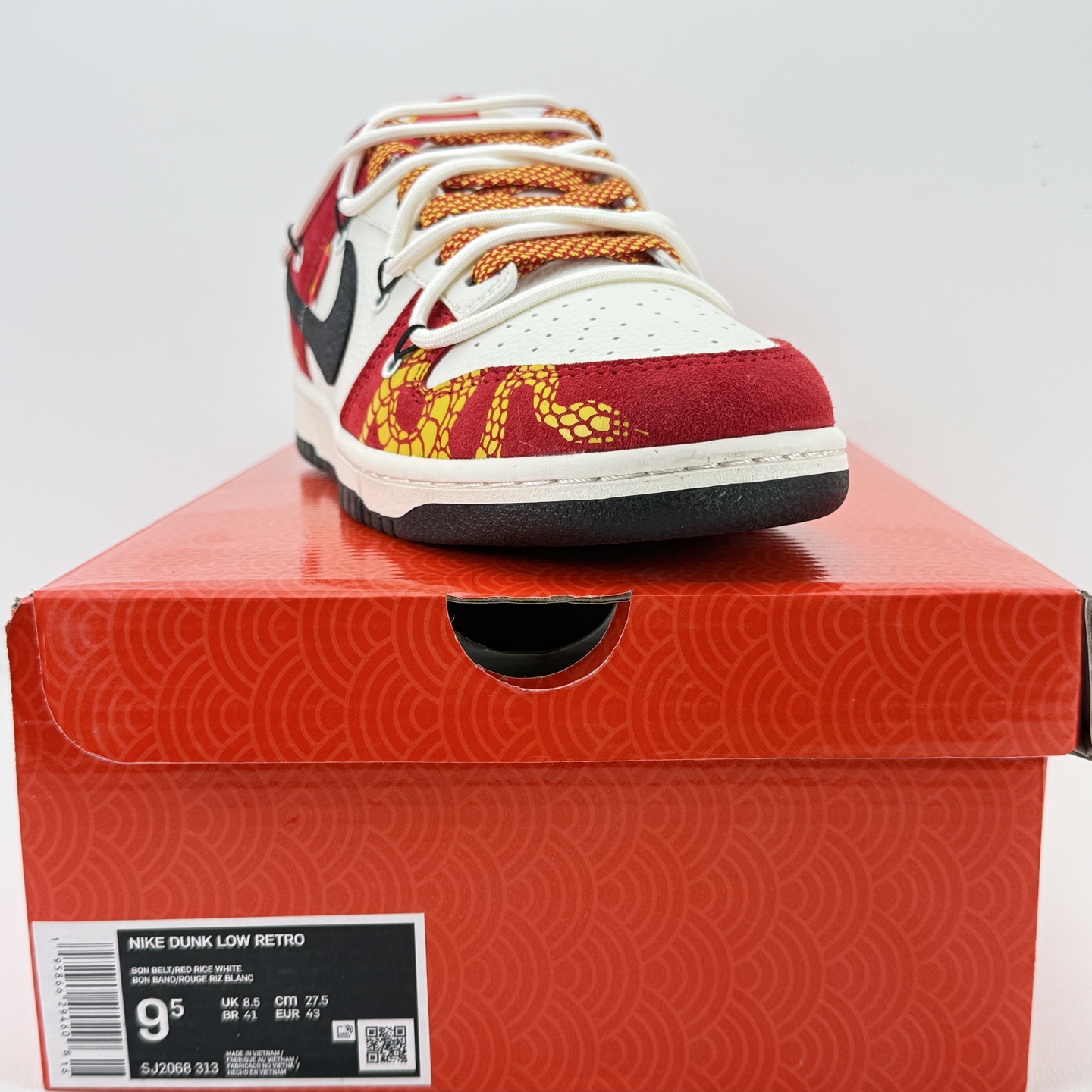 Nike SB Dunk Snake Red White