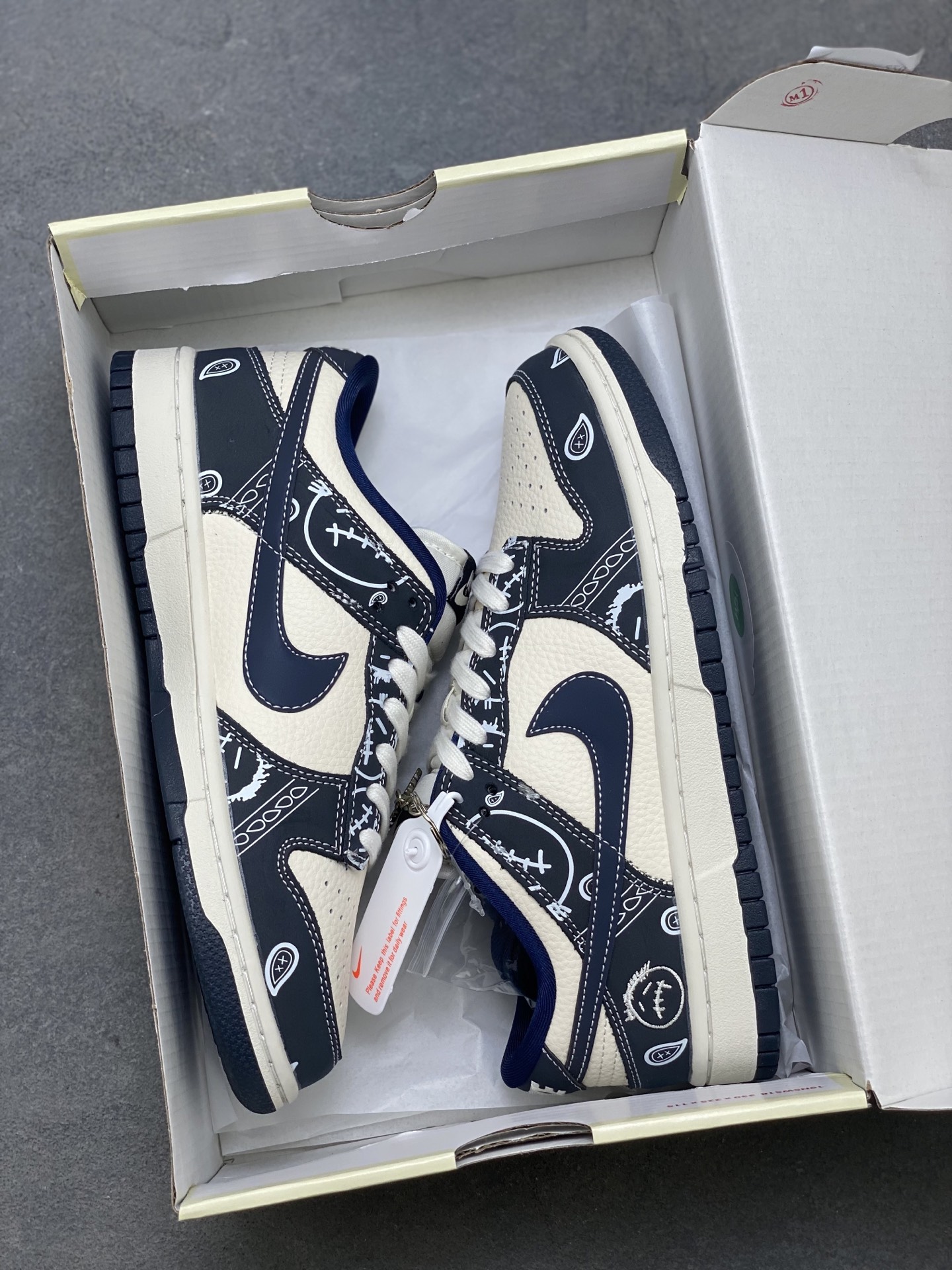 Nike Dunk Low DIY Navy Sail