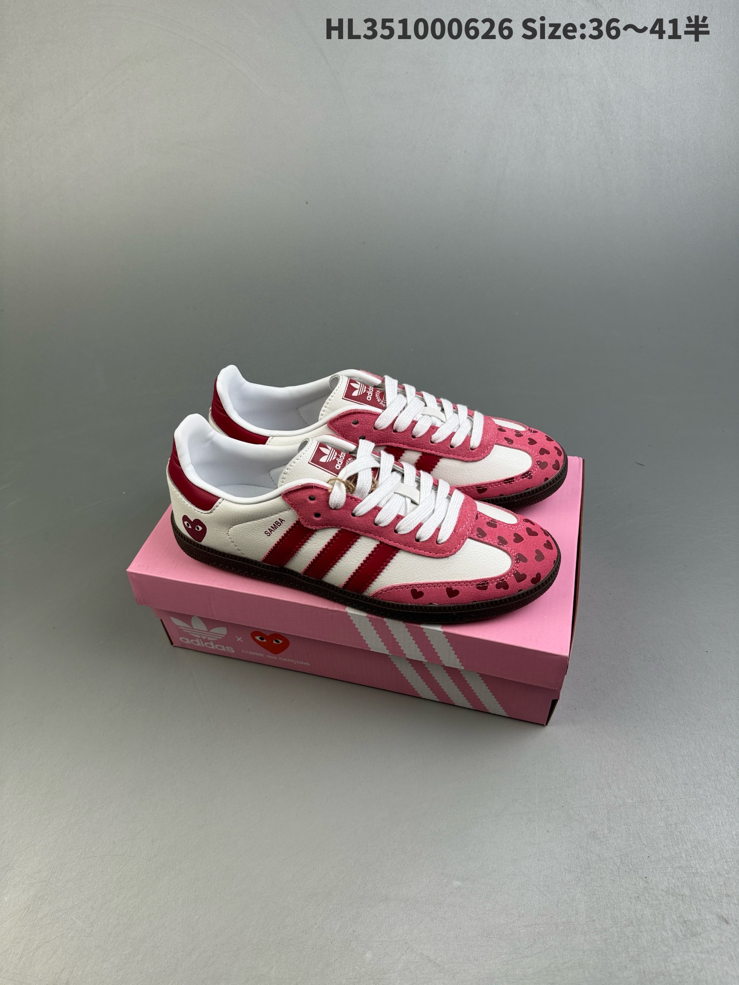 Adidas Samba Vegan Heart Sneakers Pink