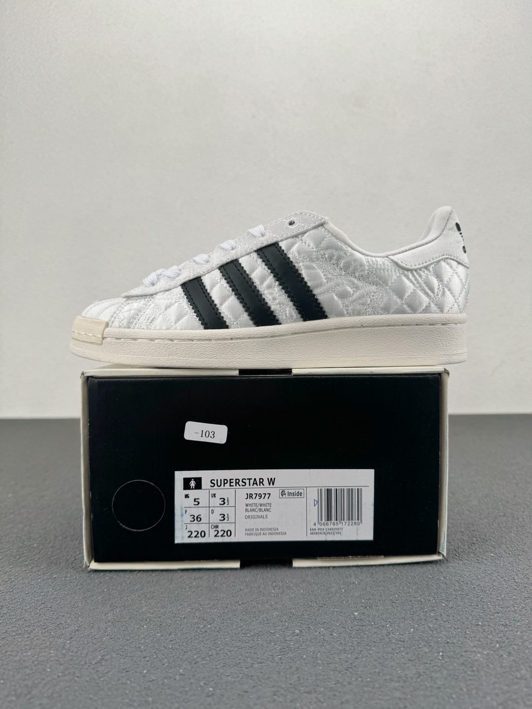 Adidas Originals Superstar W Caroline Hu Bow Sneakers White/Black