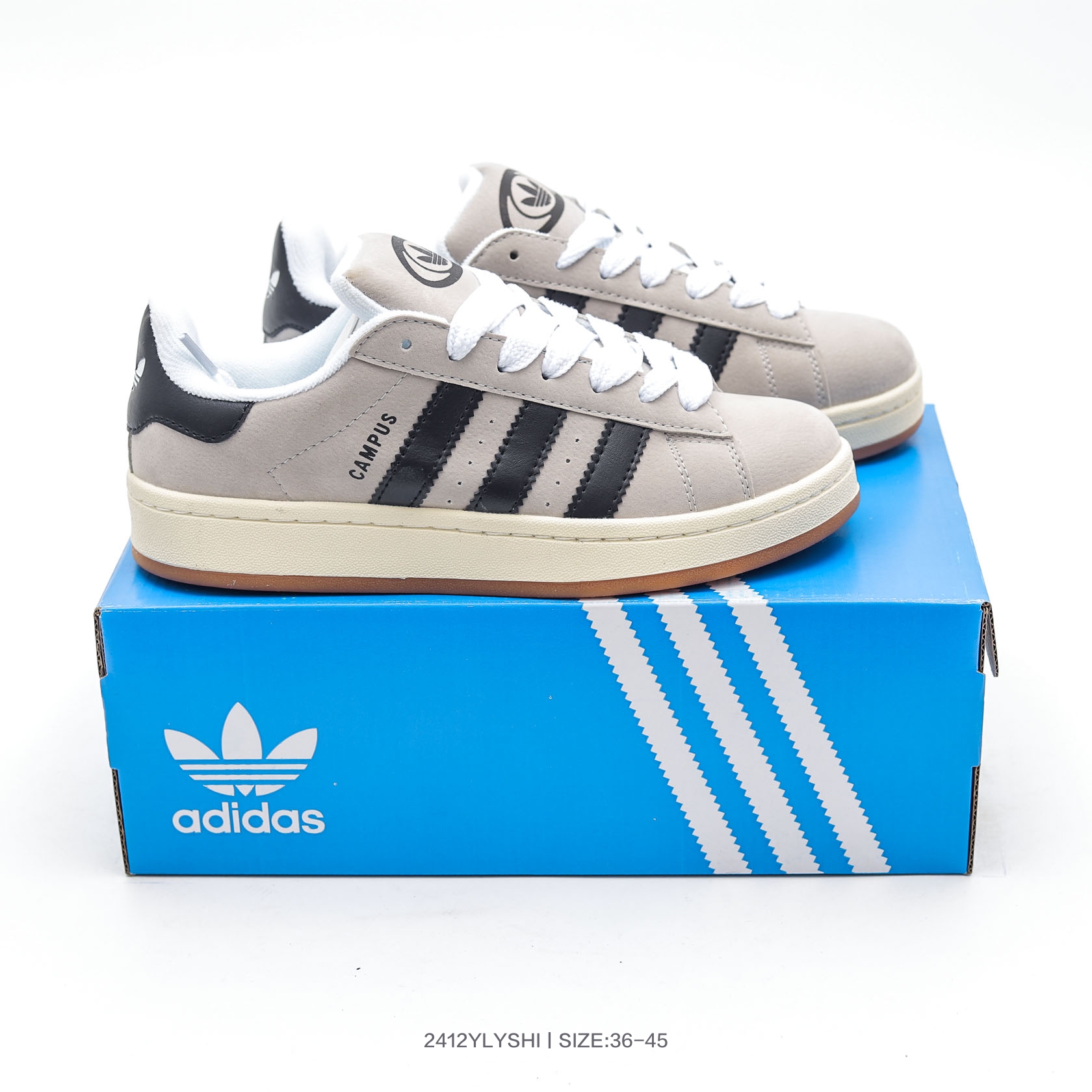 Adidas Originals Campus 00s Low-Top Skate Shoes Grey