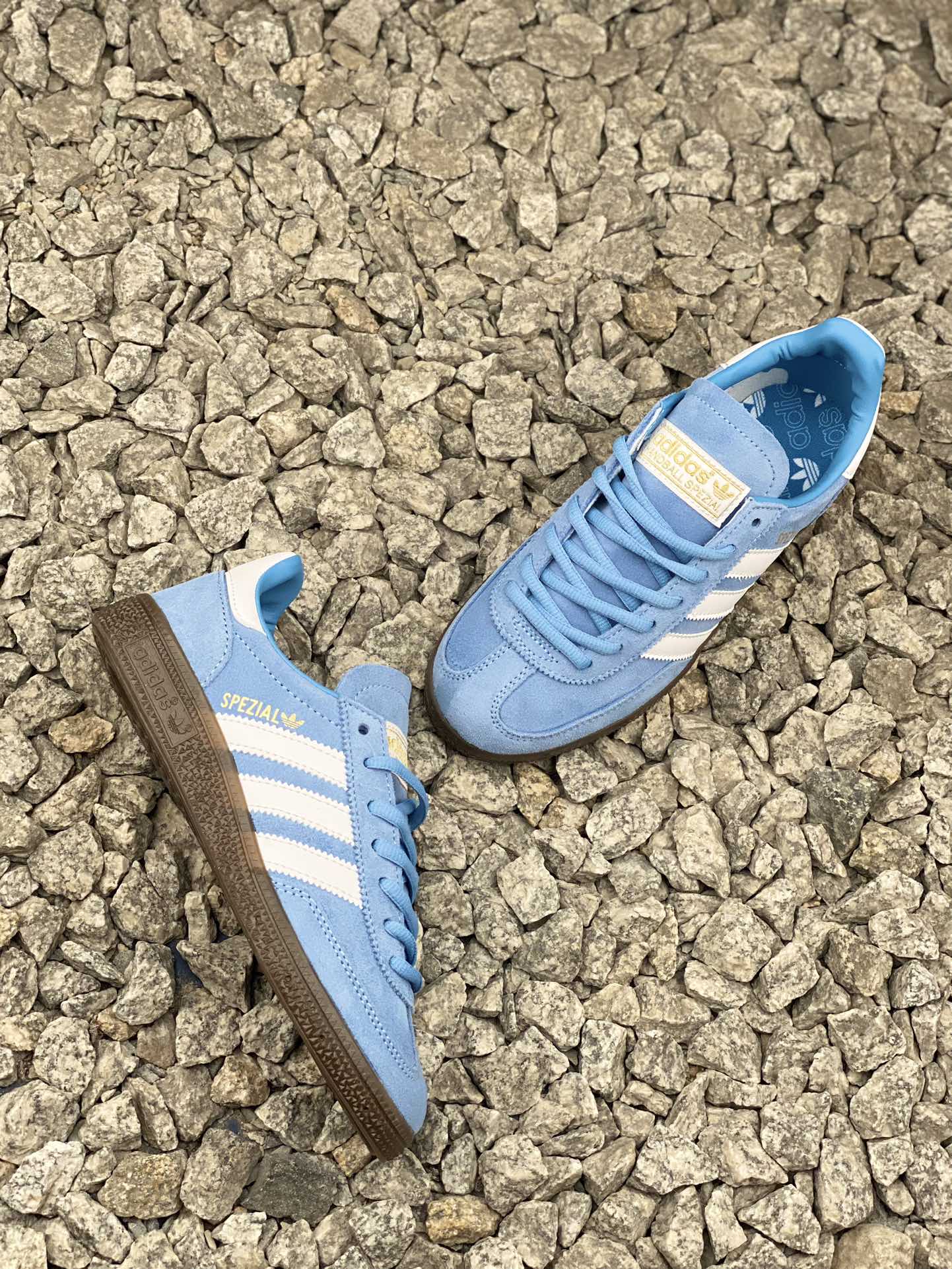 Adidas Handball Spezial Suede Gum Sneakers Light Blue