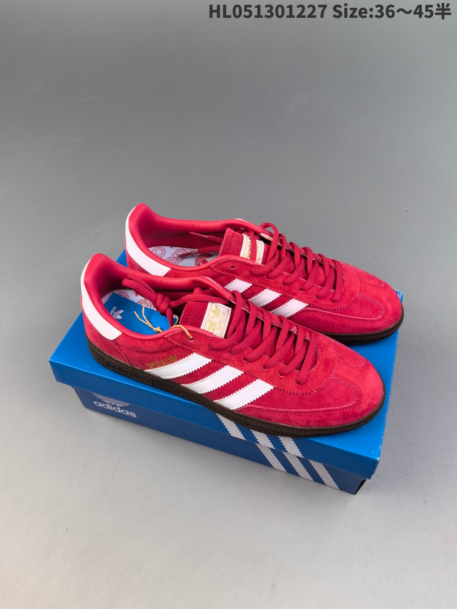 Adidas Originals Handball SPZL Suede Sneakers Red
