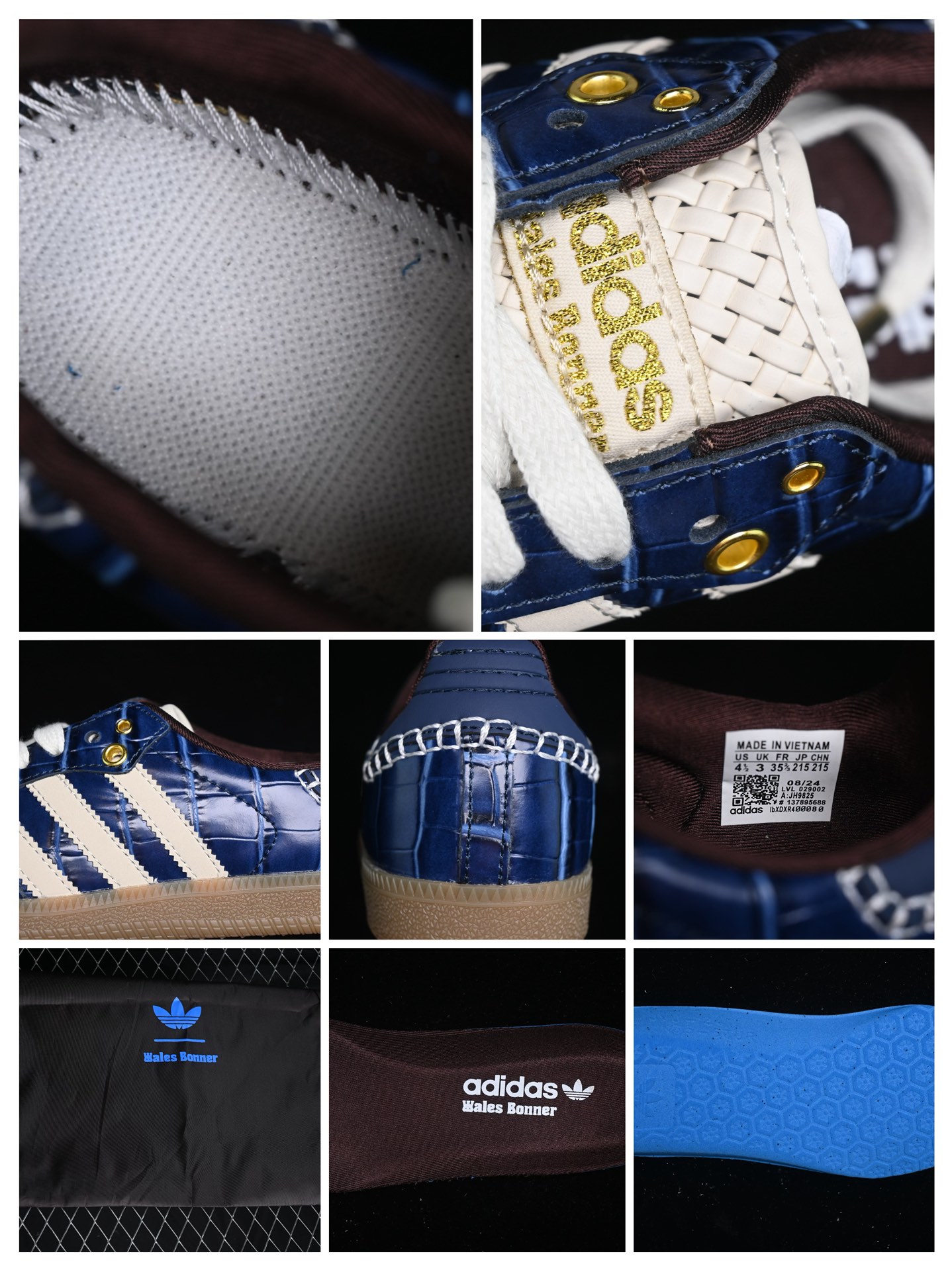 Adidas x Wales Bonner Samba Sneakers Blue