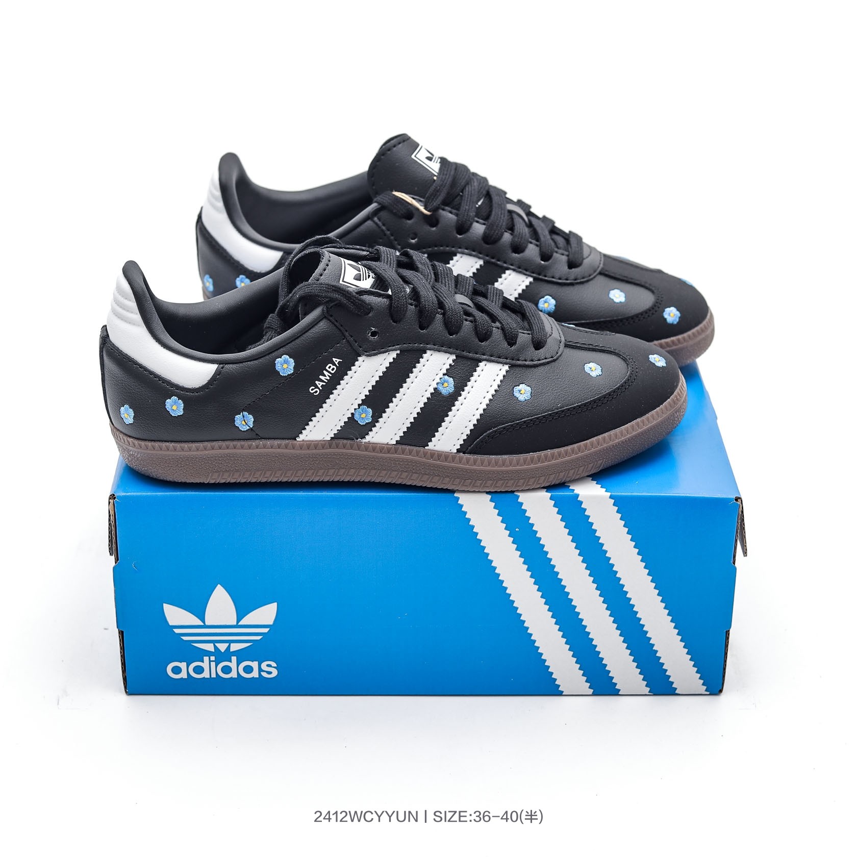 Adidas Originals Samba OG Floral Sneakers Black
