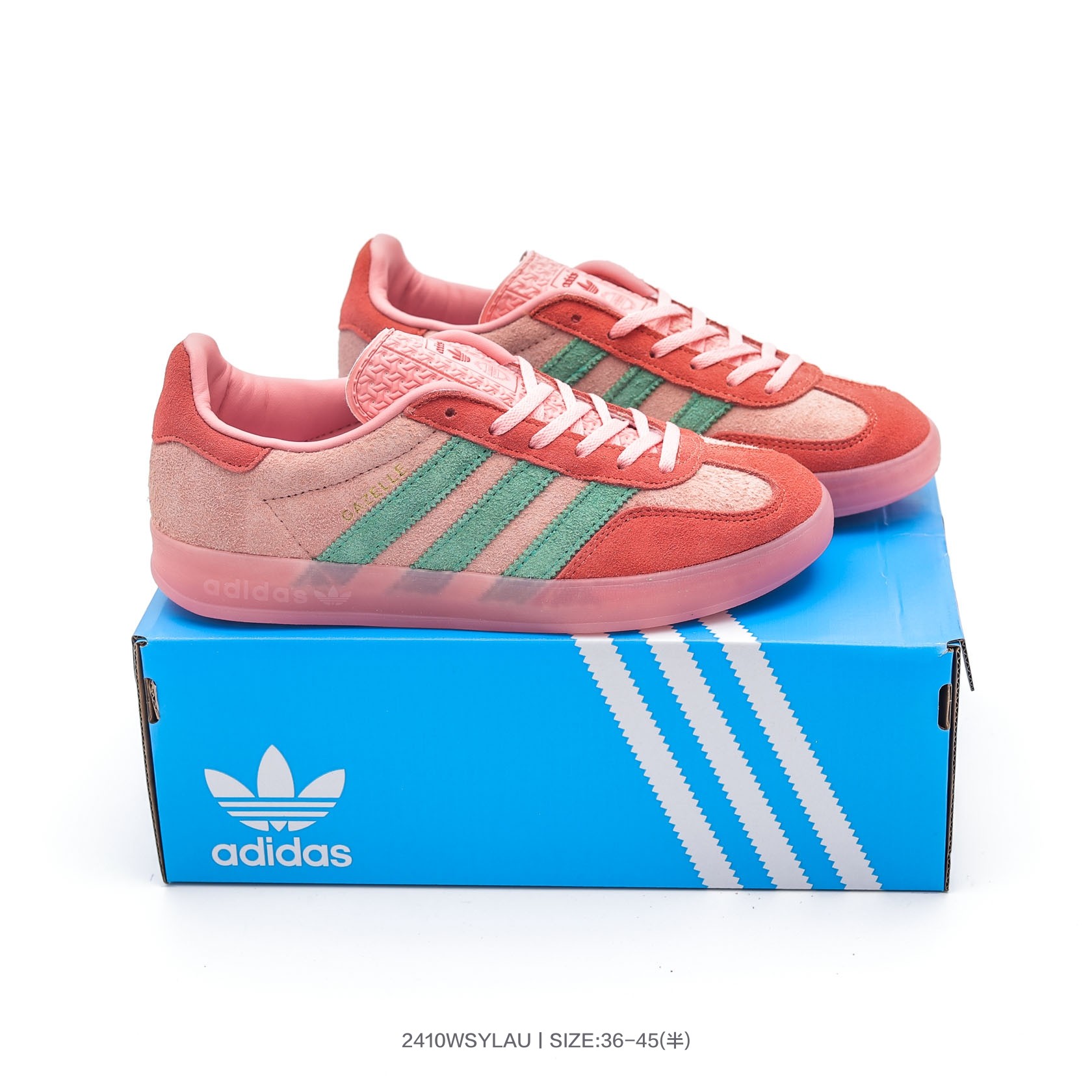 Adidas Gazelle Indoor Trainers Pink/Green