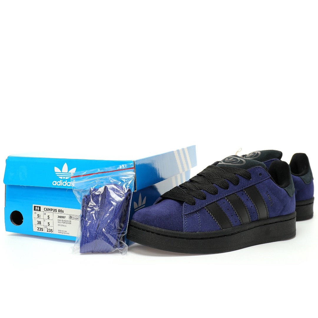 Adidas Campus 00s Suede Low-Top Sneakers Dark Blue/Black