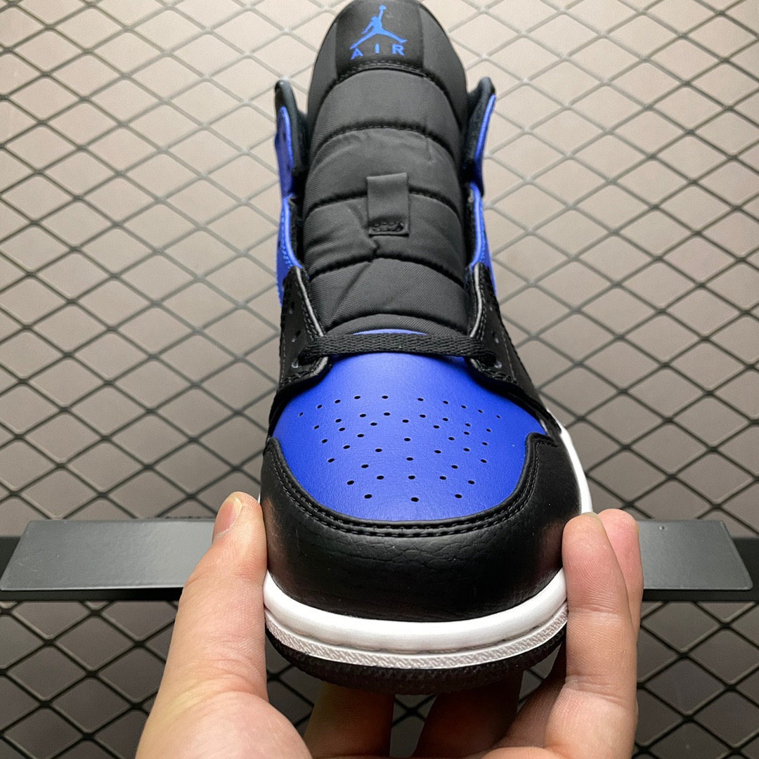 Jordan 1 Mid Leather Sneakers Blue
