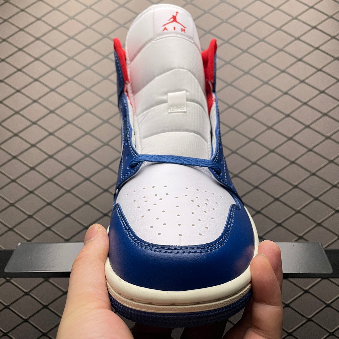 Jordan Air Jordan 1 Mid Blue White Red