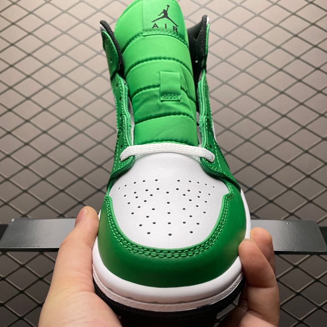 Jordan 1 Mid Green/White