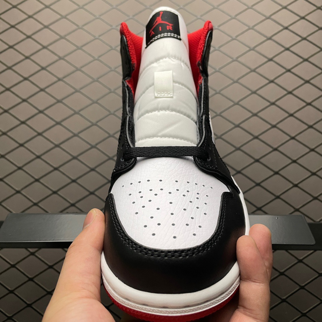 Jordan Air Jordan 1 Mid White Black Red