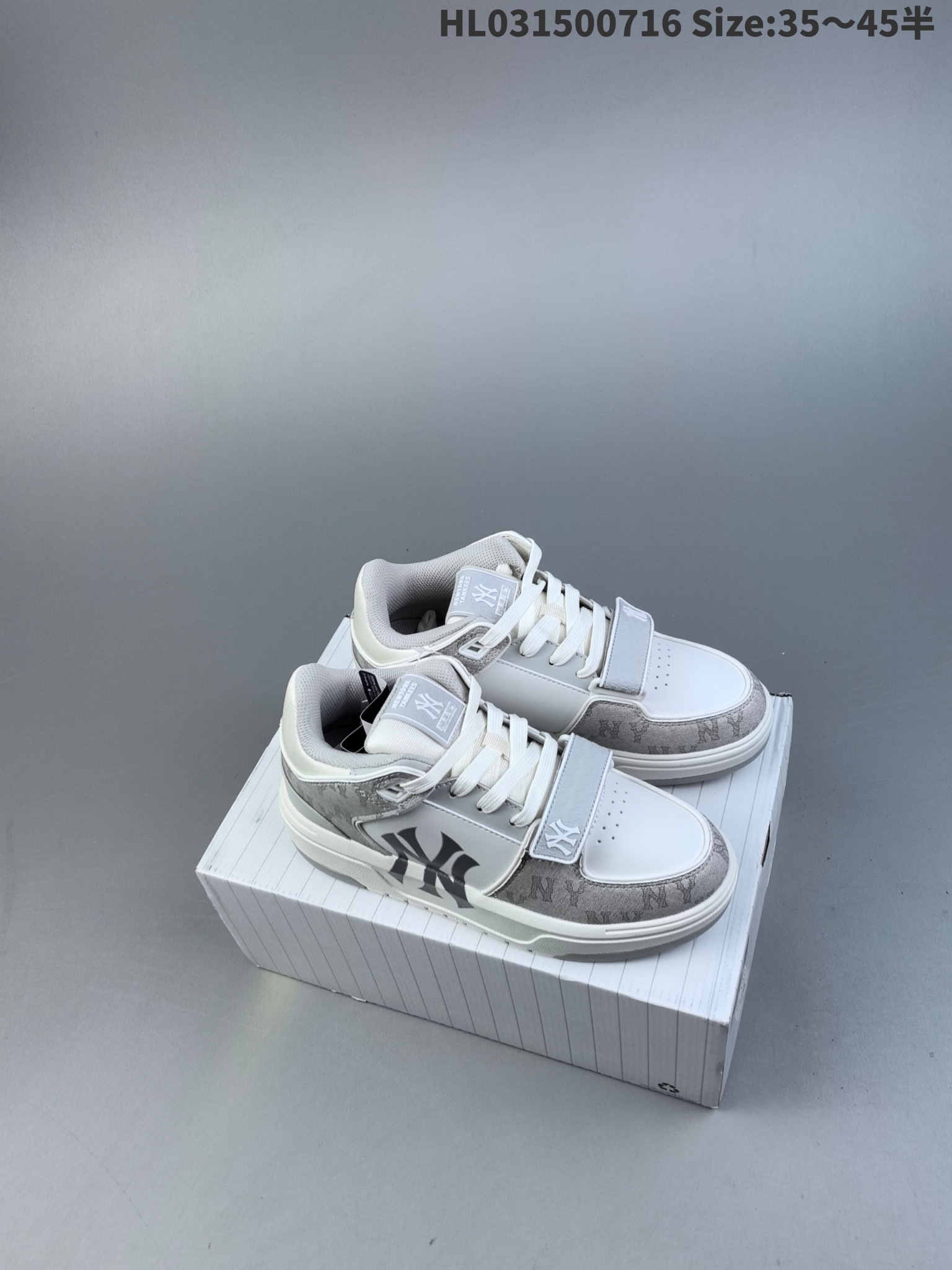 MLB NY Yankees Chunky Liner Sneakers Gray/White