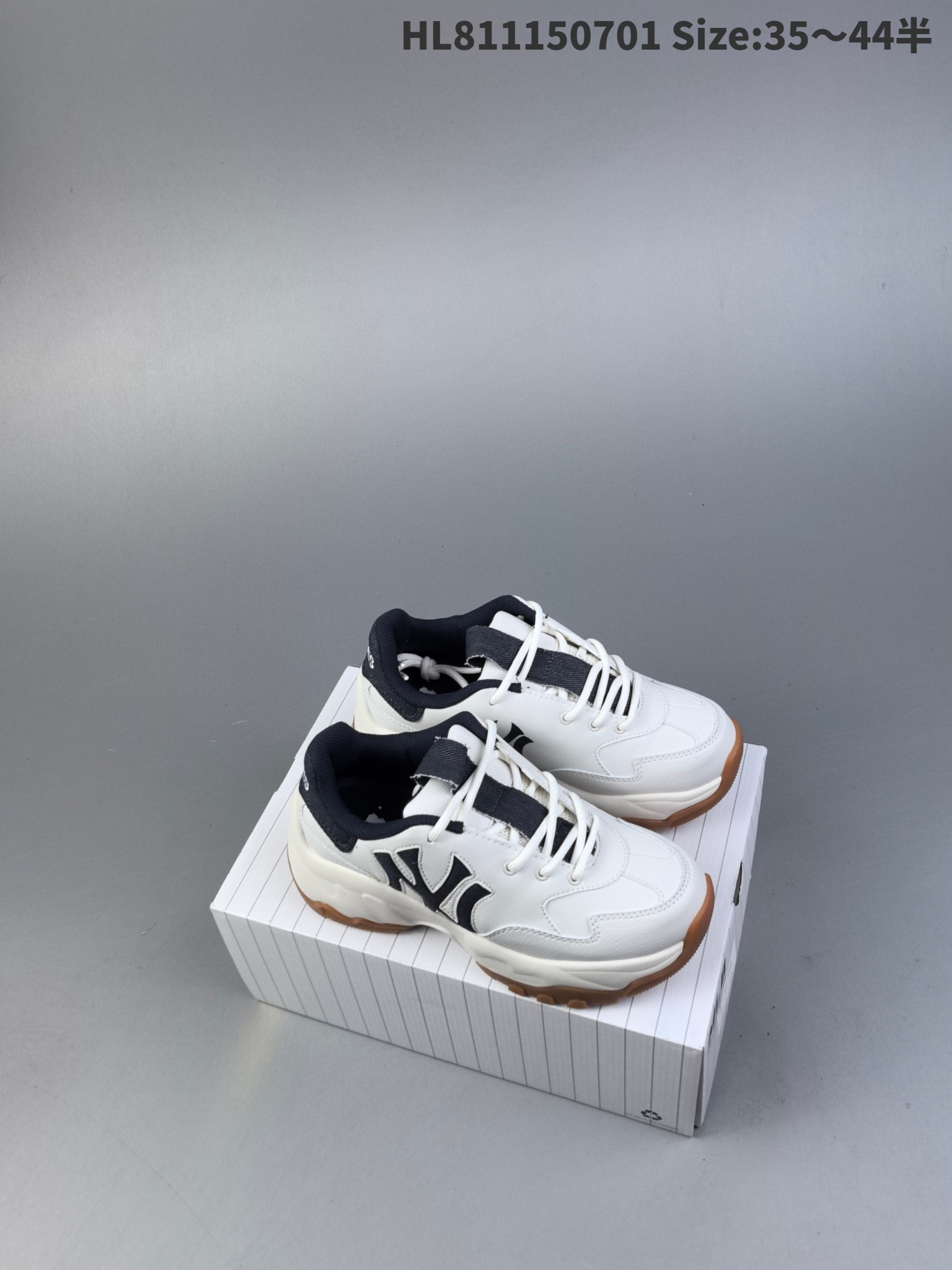 MLB Bigball Chunky Curve Sneakers White/Black