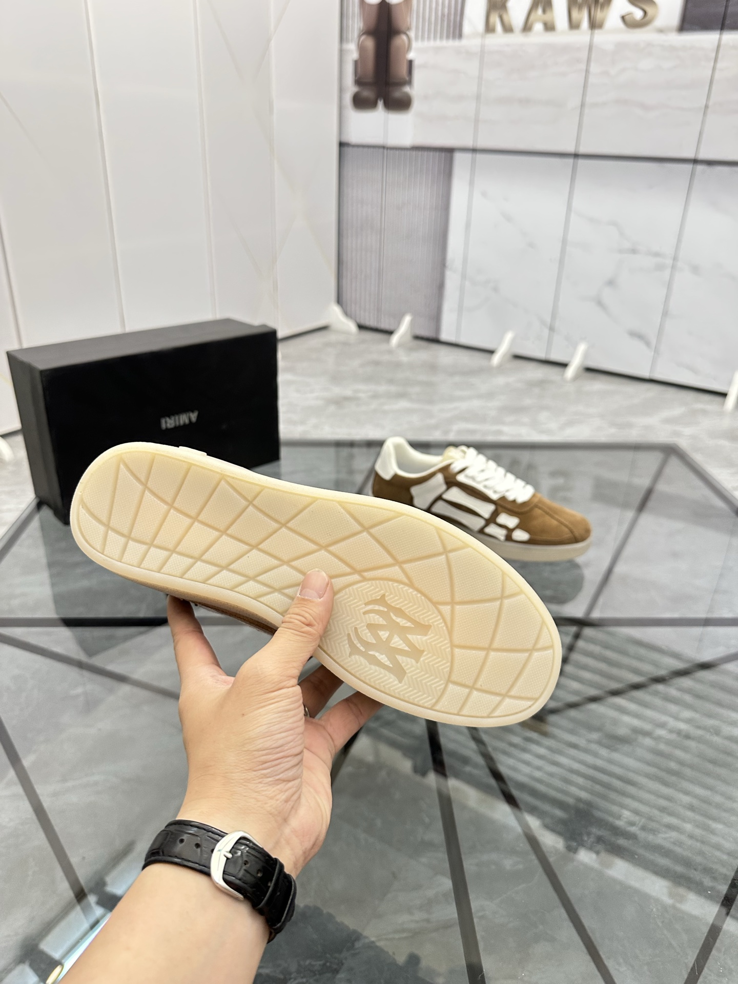 AMIRI Low-Top Suede Sneakers Brown