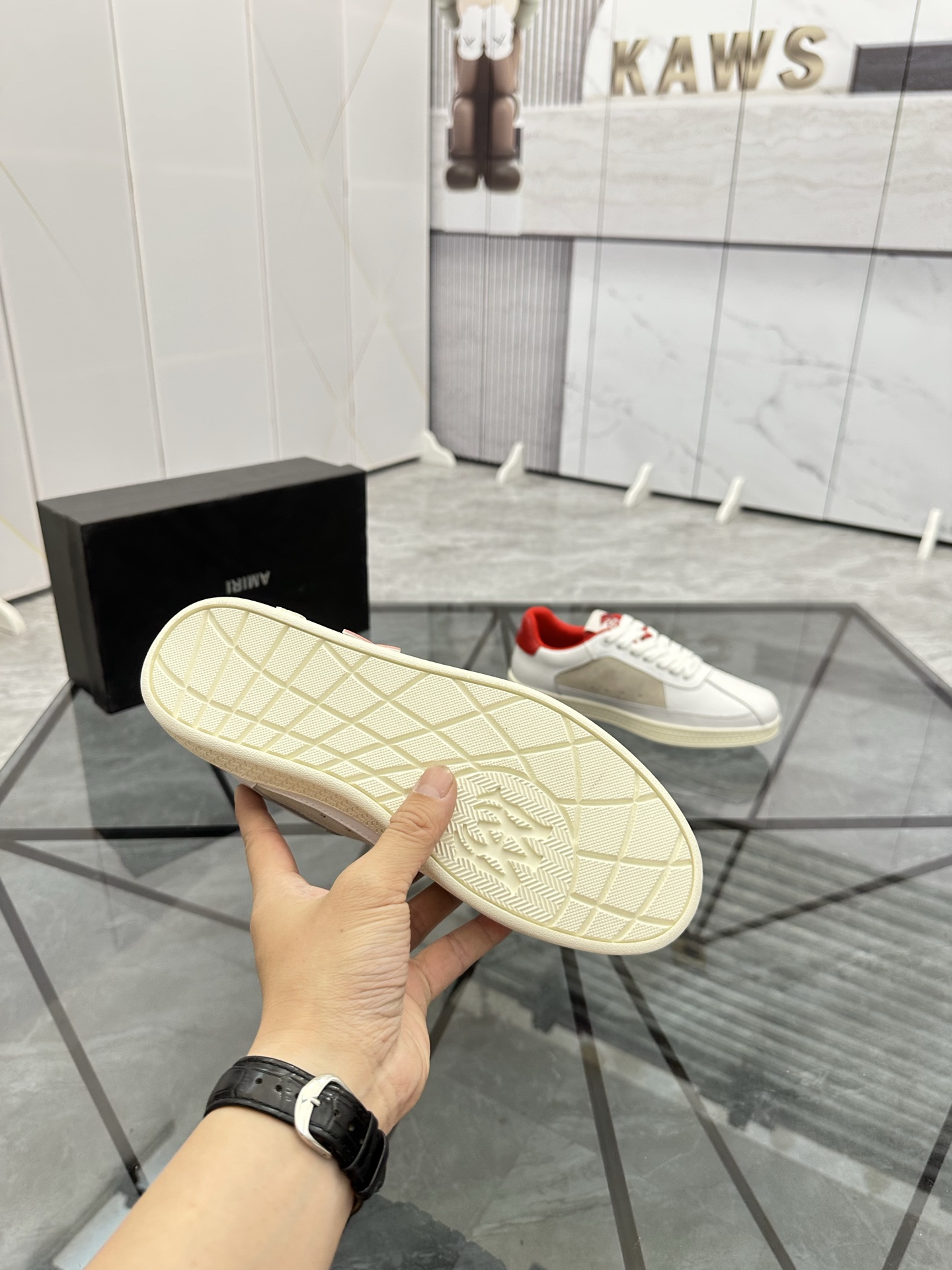AMIRI Star Low-Top Sneakers White/Red