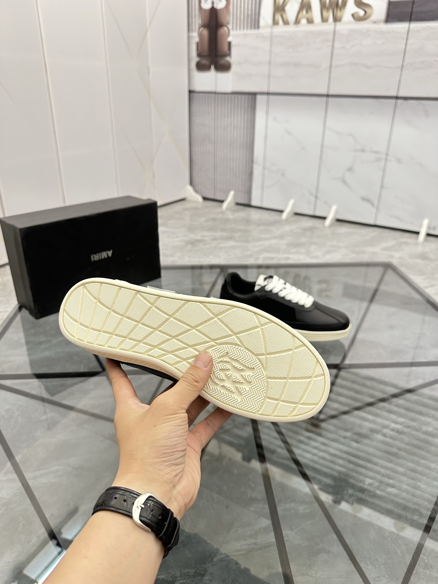 Amiri Star Low-Top Sneakers Black/White
