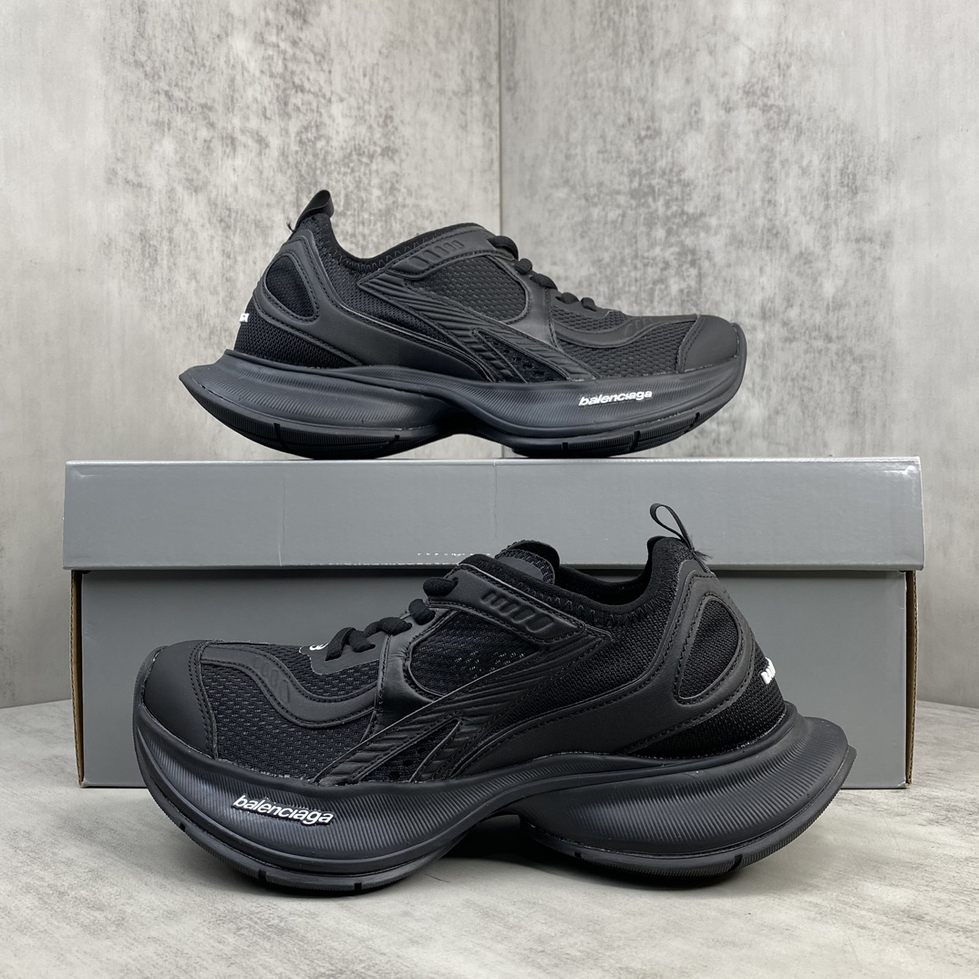 Balenciaga Breathable Running Shoes Black