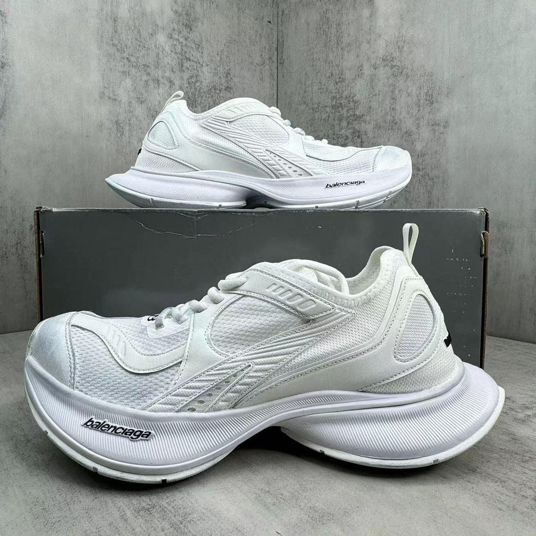 Balenciaga Lightweight Breathable Running Sneakers White